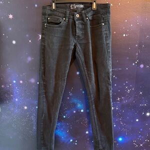 Social Collision Jeans Dark Gray Skinny Jeans